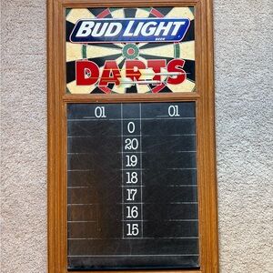 Vintage bud light darts chalk board 1996